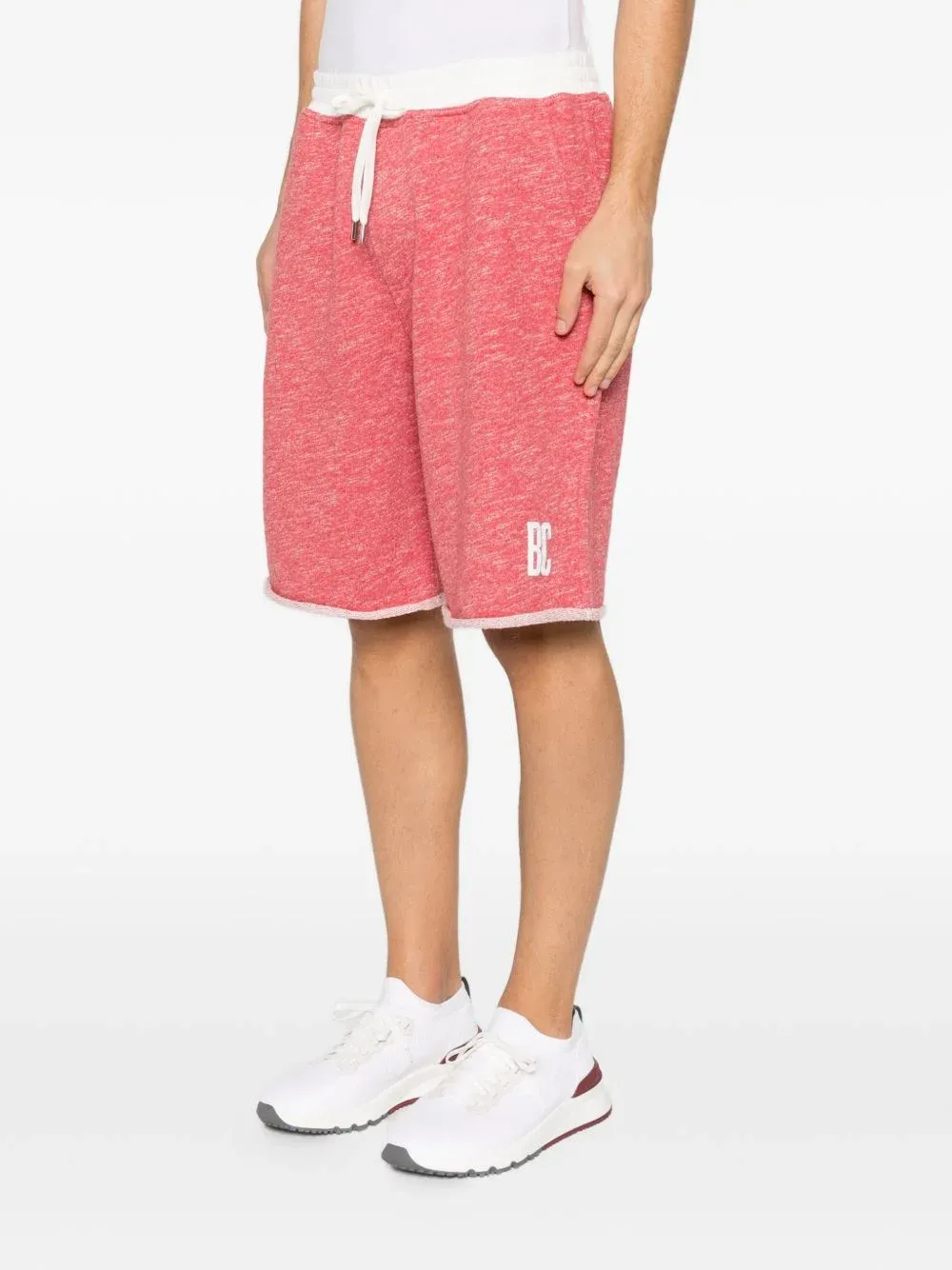 Drawstring-Fastening Logo-Print Shorts