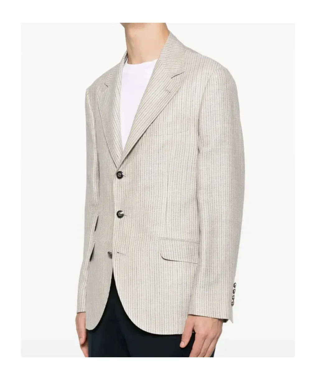 Stripe-Pattern Blazer