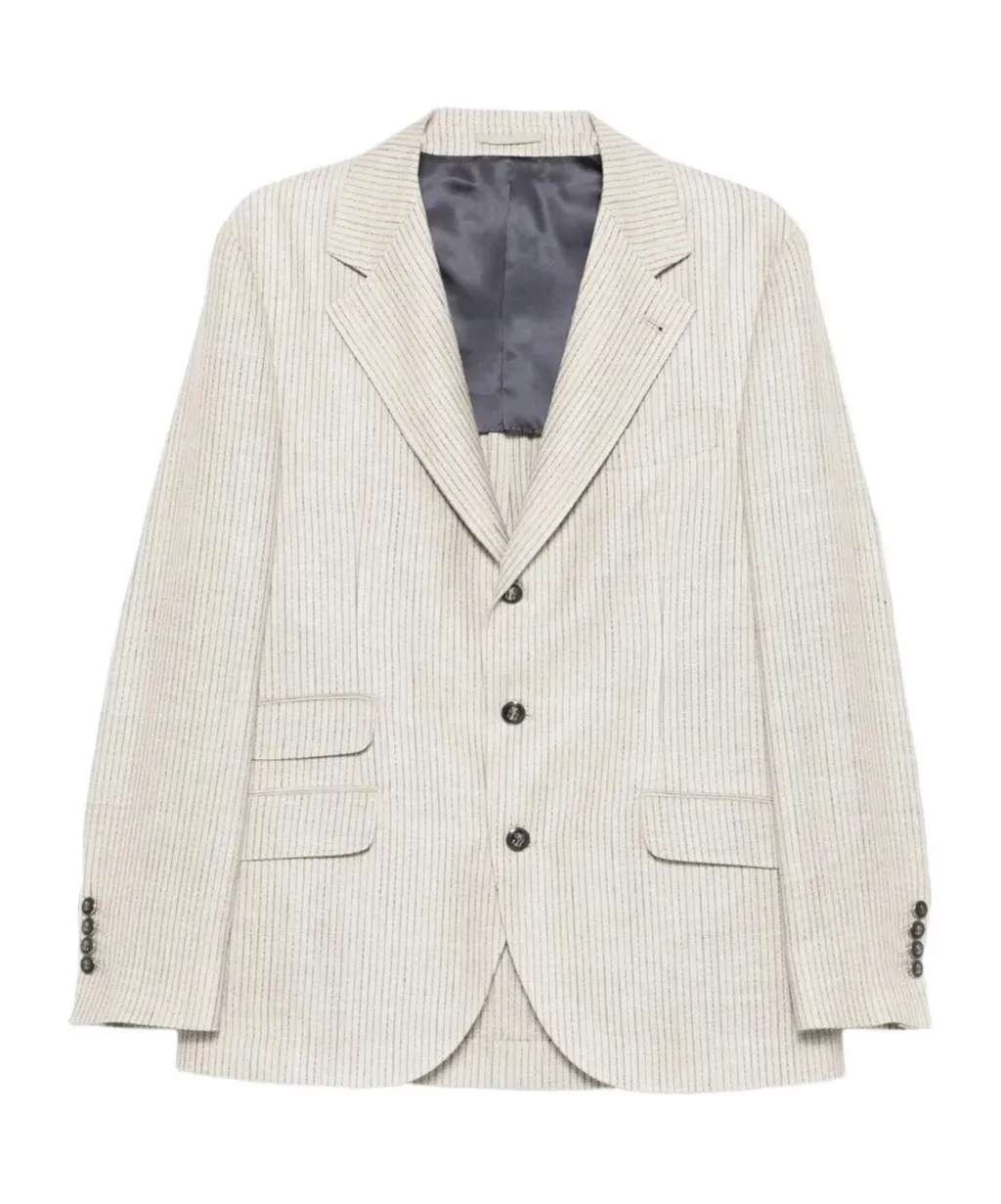 Stripe-Pattern Blazer