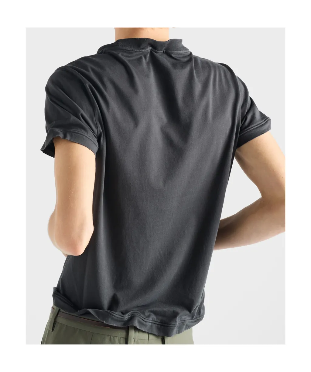 Prada Triangle-Patch Crewneck T-Shirt