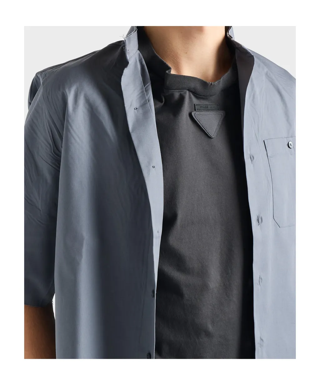 Prada Triangle-Patch Crewneck T-Shirt