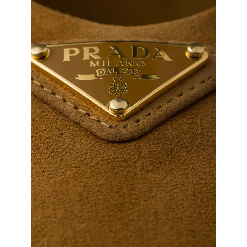 Prada Logo Plaque Ballerina Shoes