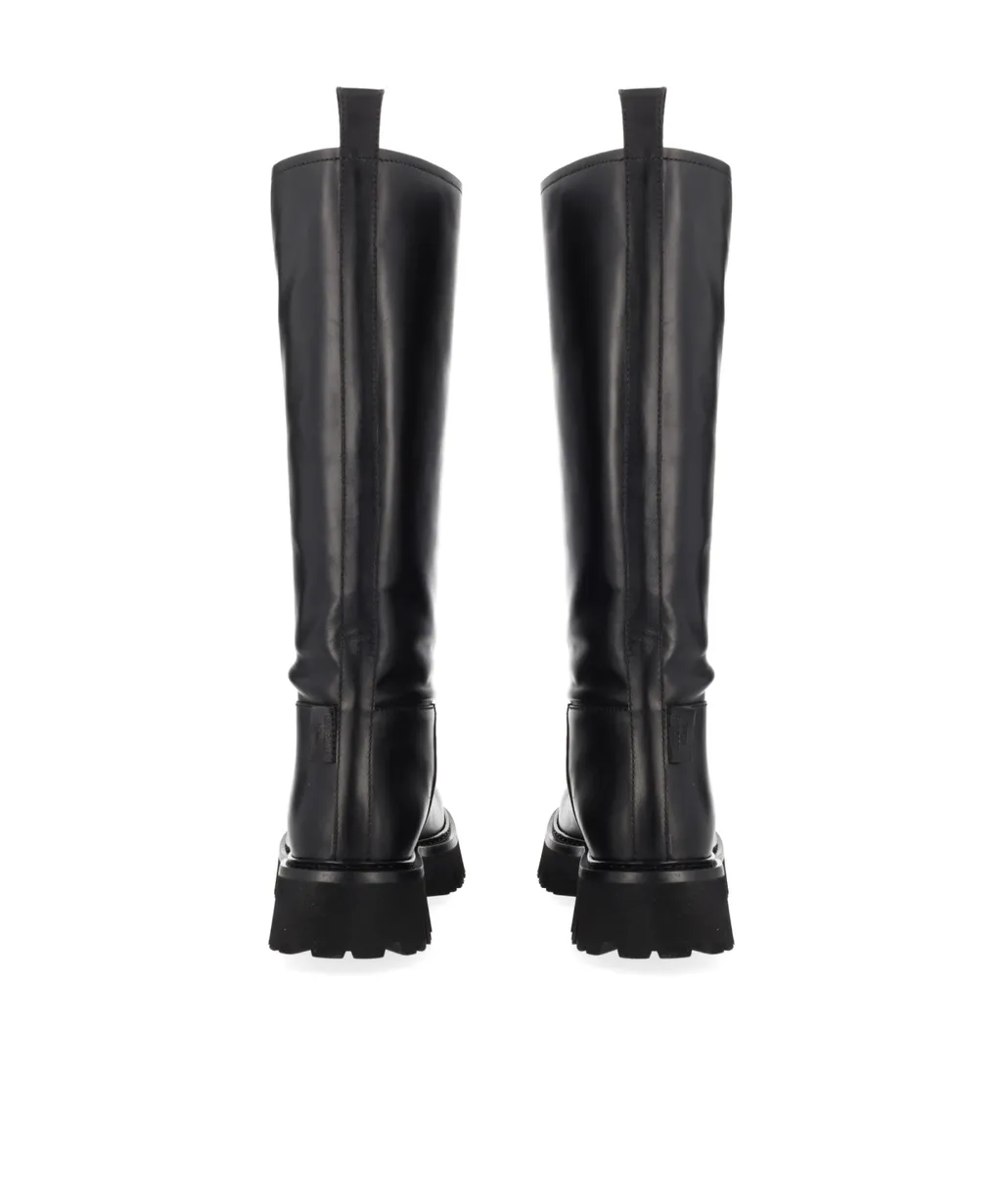 Moschino Round Toe Zipped Boots