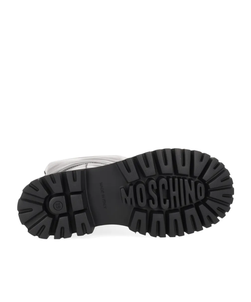 Moschino Round Toe Zipped Boots