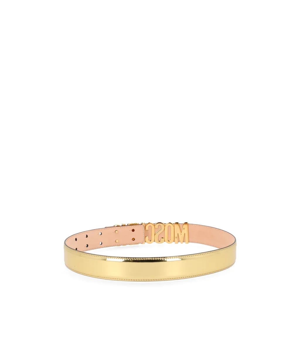 Moschino Logo Buckle Belt