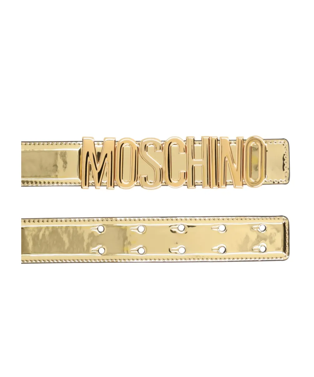 Moschino Logo Buckle Belt