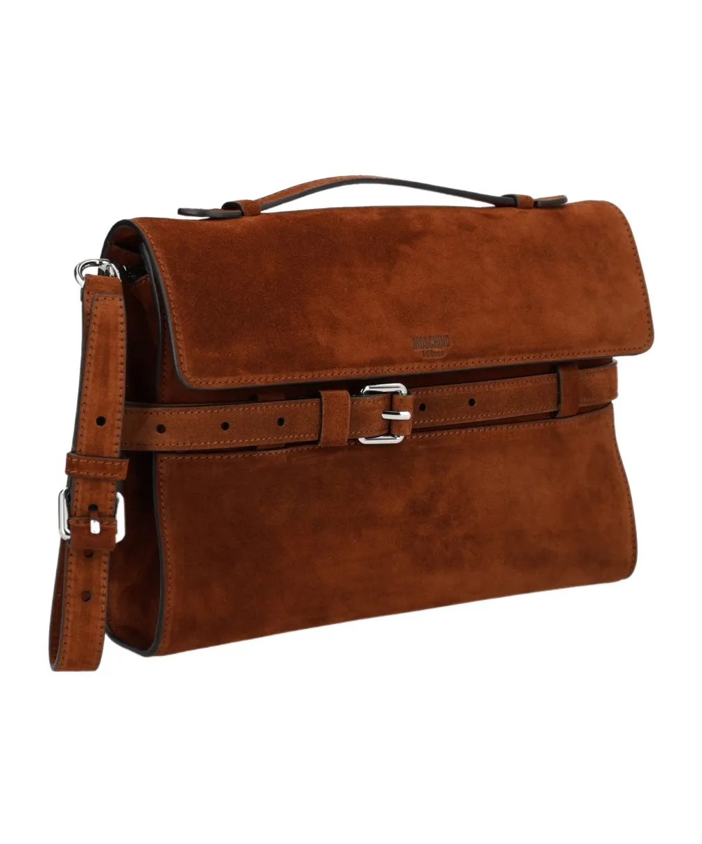 Belted Top Handle Tote Bag