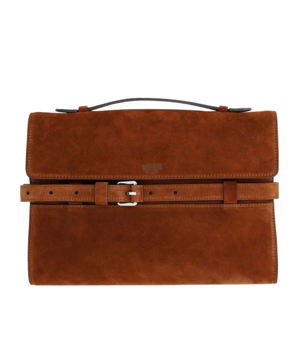Belted Top Handle Tote Bag