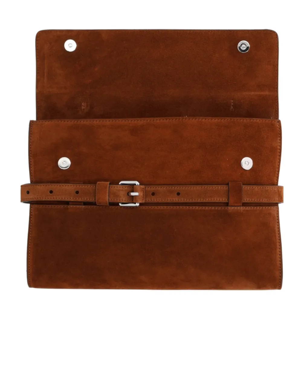 Belted Top Handle Tote Bag
