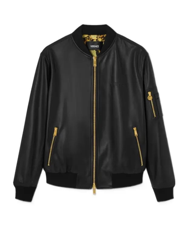 Leather Bomber Jacket