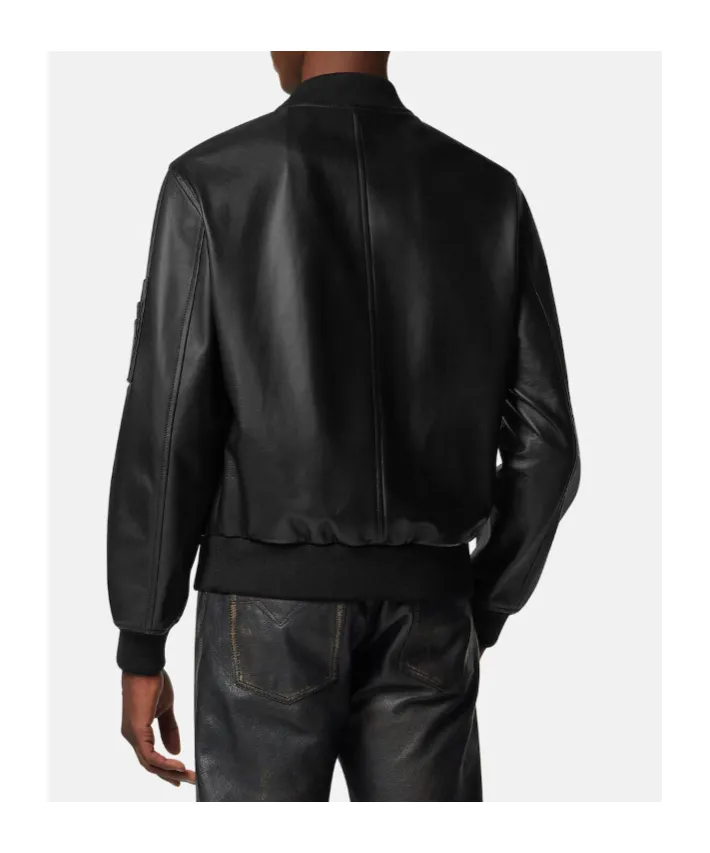 Leather Bomber Jacket