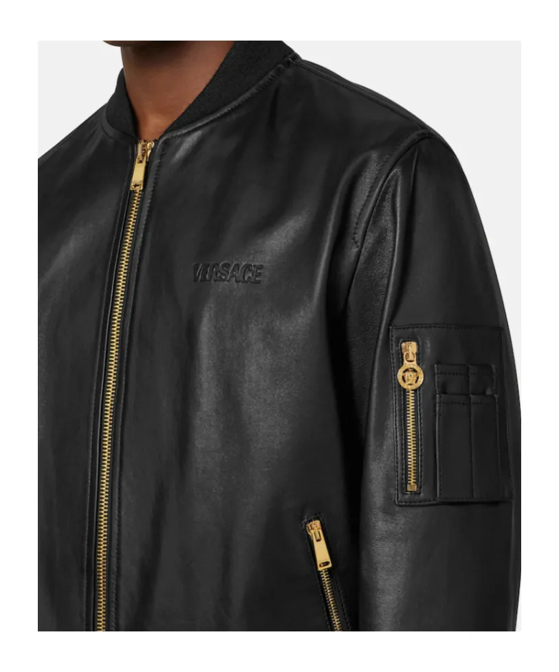 Leather Bomber Jacket