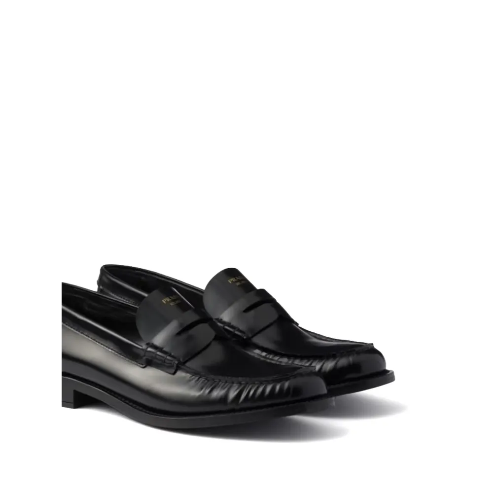 Prada Ruched Slip-On Loafers