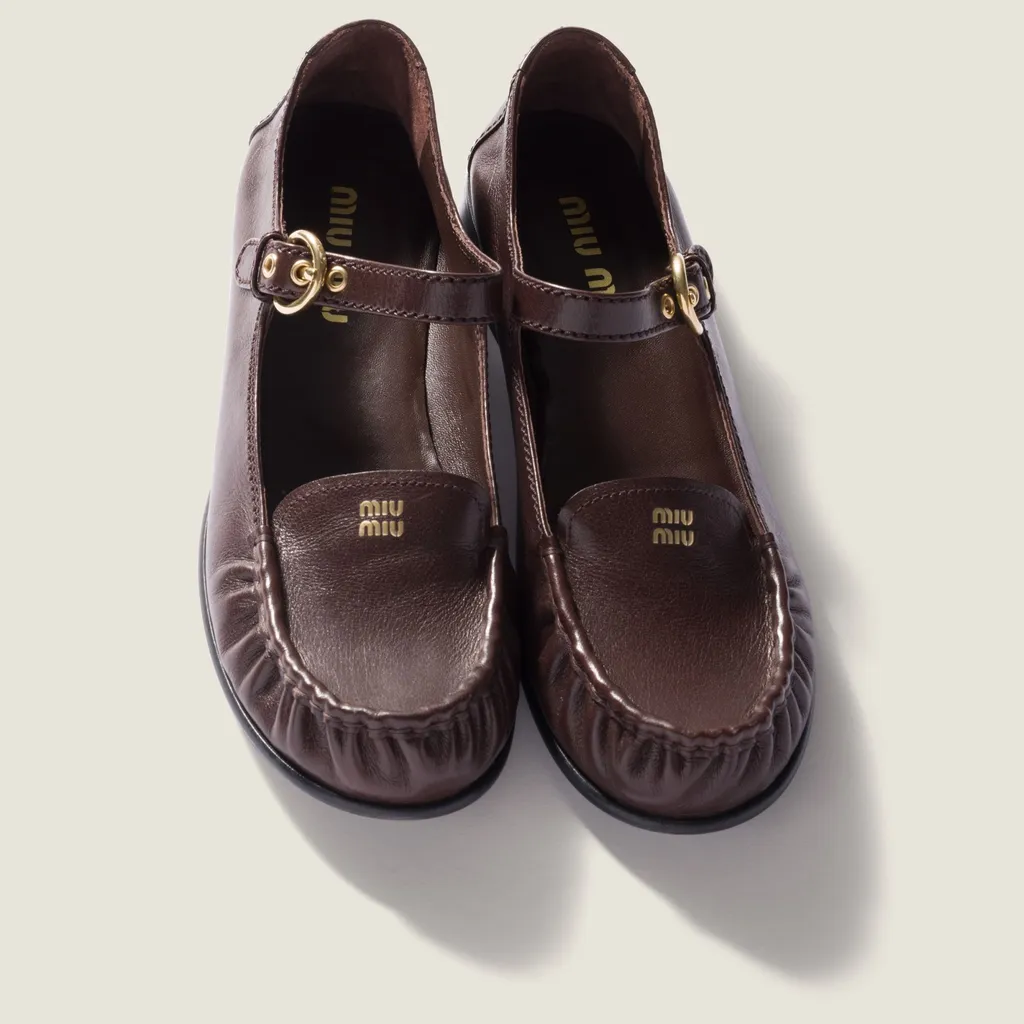 Leather Loafers With Strap