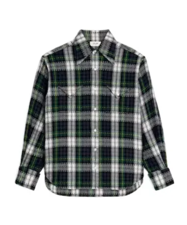 Shirt In Tartan Cashmere