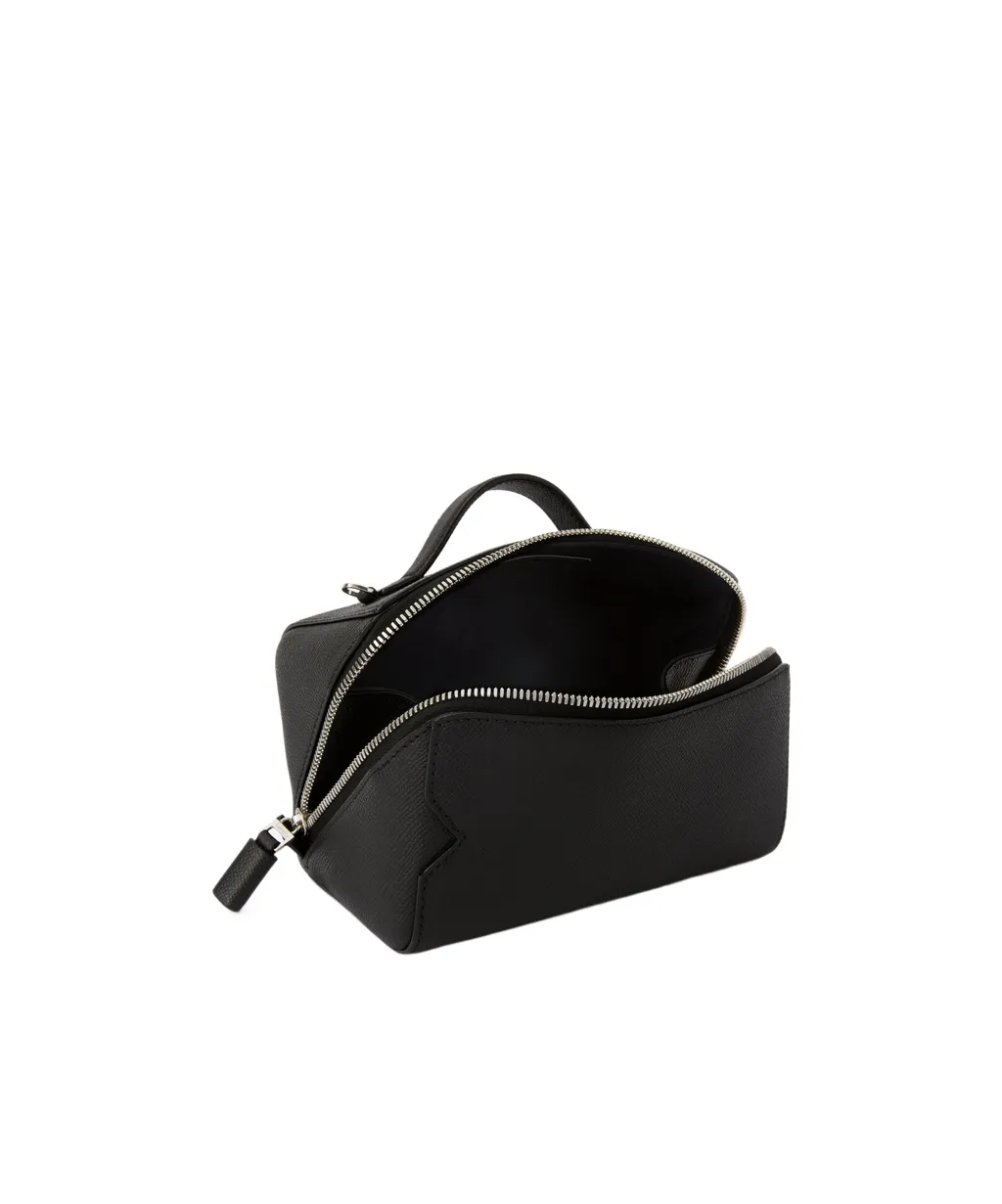 Valextra V-Line Crossbody Vanity Bag
