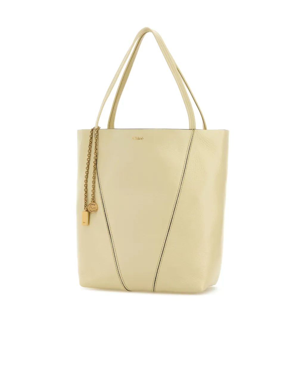 Chlo Spin Charm Detailed Tote Bag