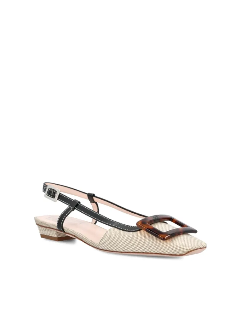 Roger Vivier Square Toe Slingback Shoes
