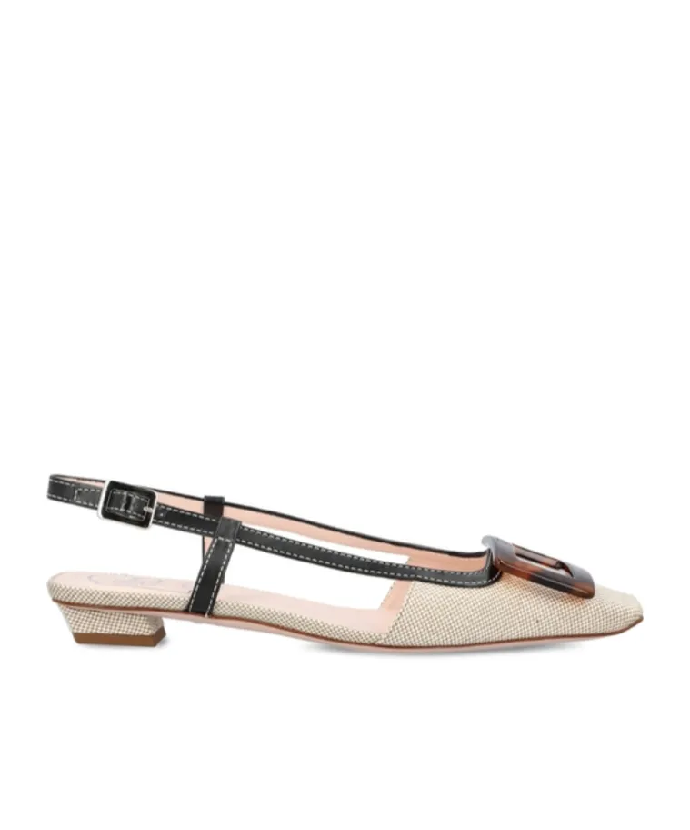 Roger Vivier Square Toe Slingback Shoes