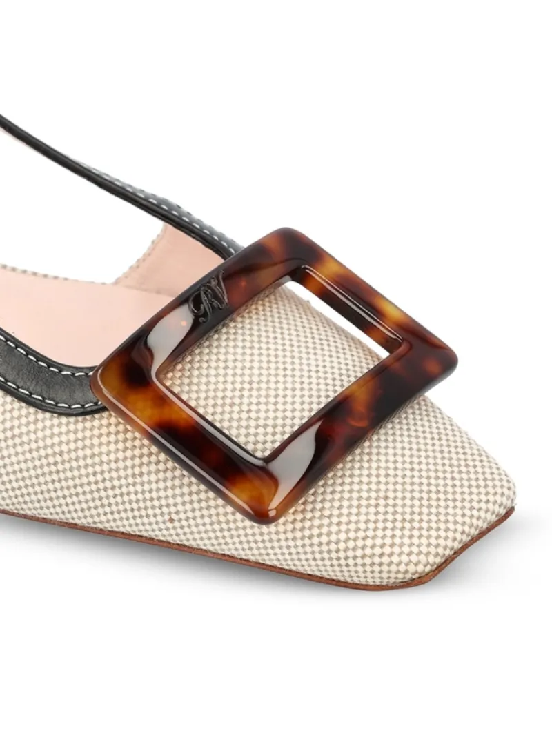 Roger Vivier Square Toe Slingback Shoes