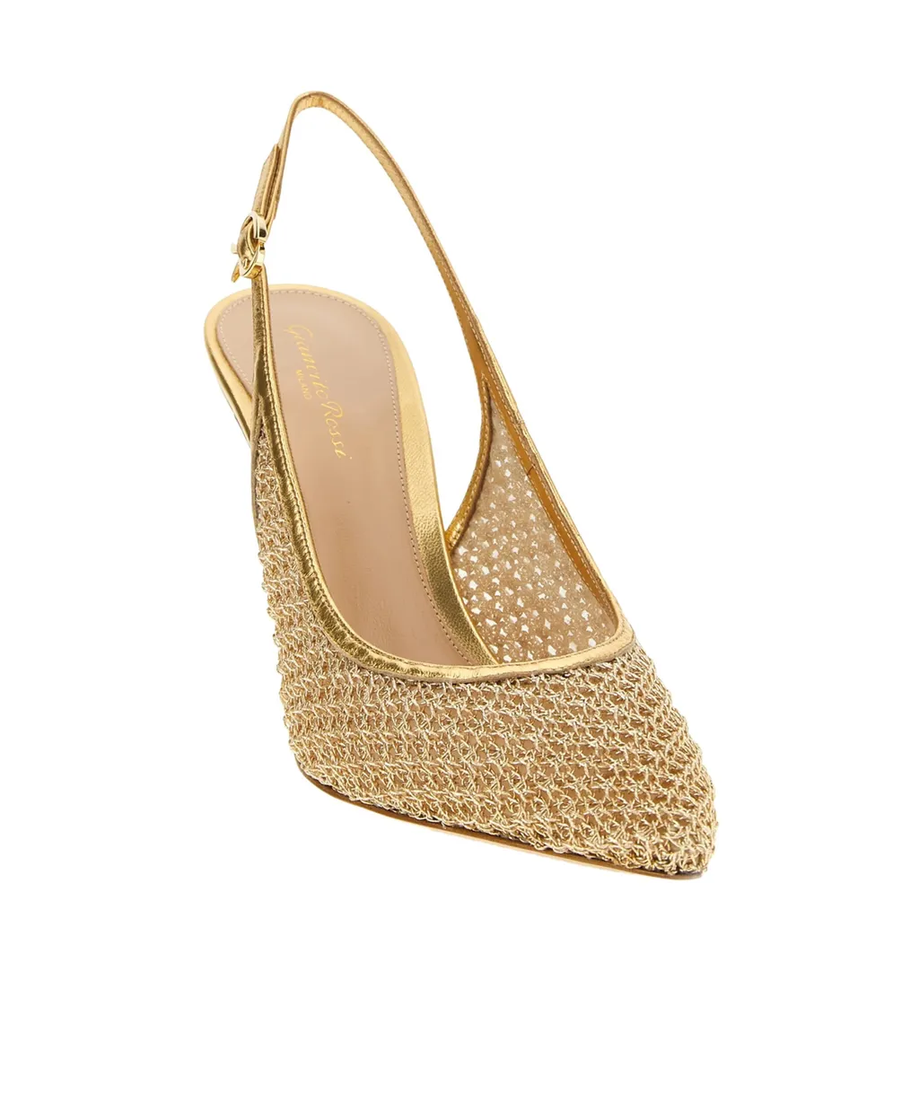 Gianvito Rossi Nikki Pointed Toe Slingback Pumps
