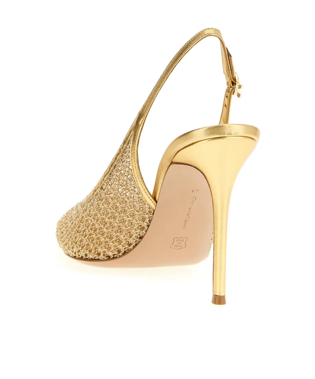 Gianvito Rossi Nikki Pointed Toe Slingback Pumps