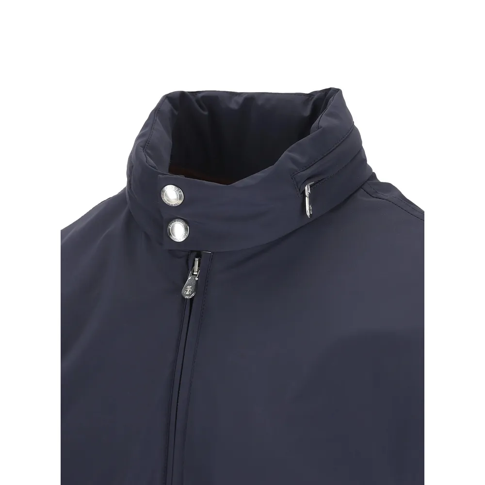 Brunello Cucinelli Elasticated Hem Zipped Bomber Jacket