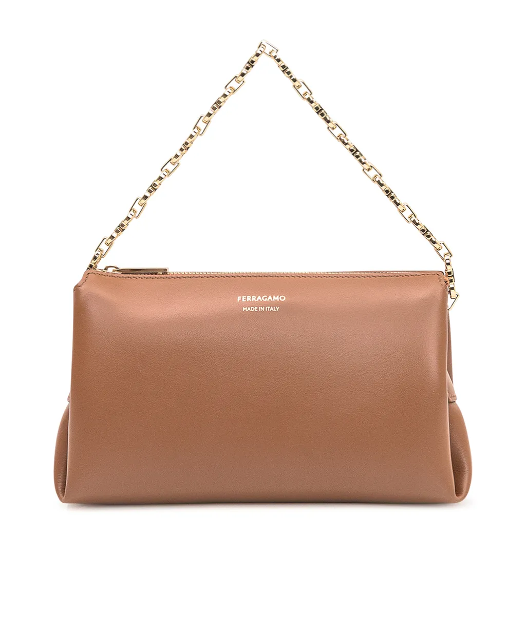 Ferragamo Chain-Link Crossbody Bag