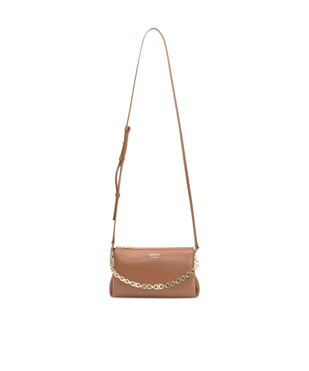 Ferragamo Chain-Link Crossbody Bag