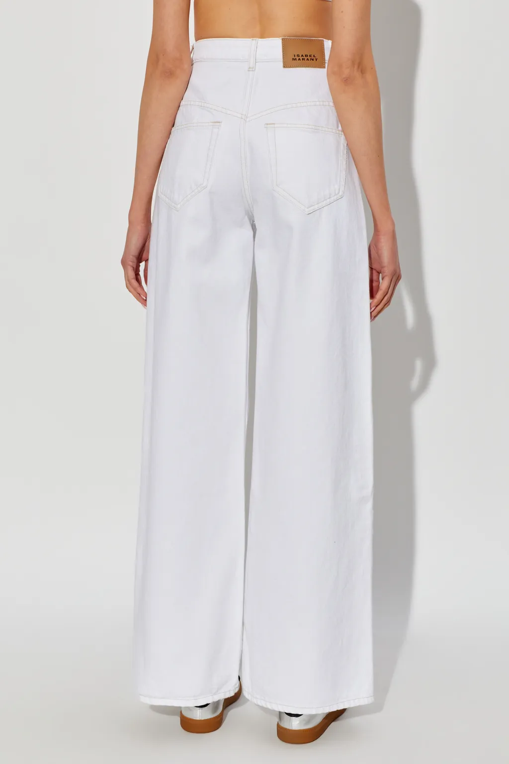 Belt Loop Denim Trousers