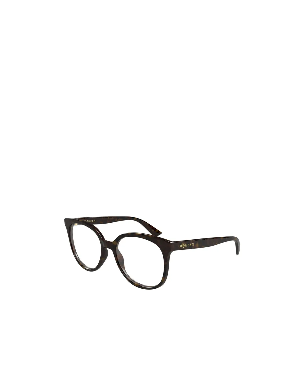 Alexander Mcqueen Eyewear Round Frame Glasses