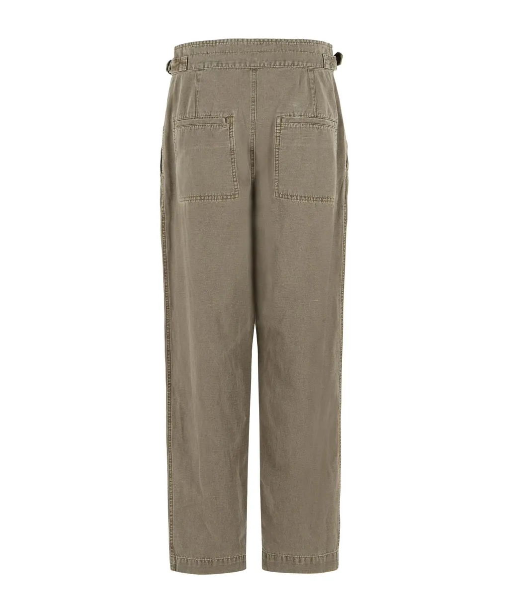 Isabel Marant Toile Straight-Leg Elasticated Waist Trousers