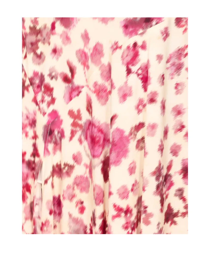 Isabel Marant X Sakura Floral Printed Slit Long Skirt