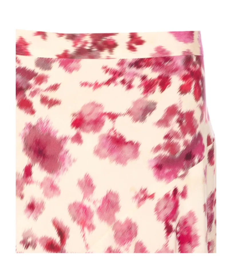 Isabel Marant X Sakura Floral Printed Slit Long Skirt