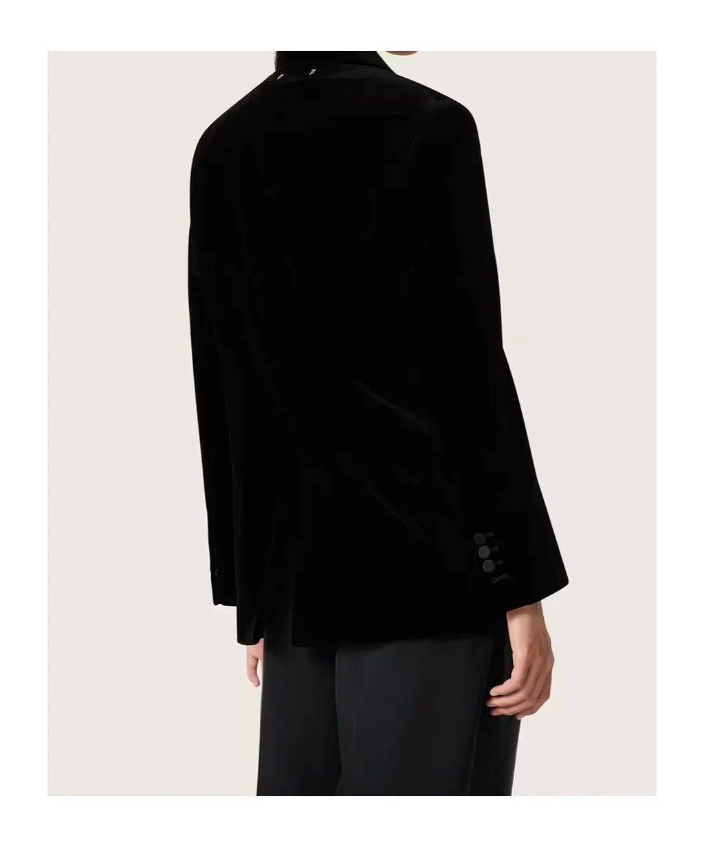 Golden Goose Deluxe Brand Double Breasted Velvet Blazer