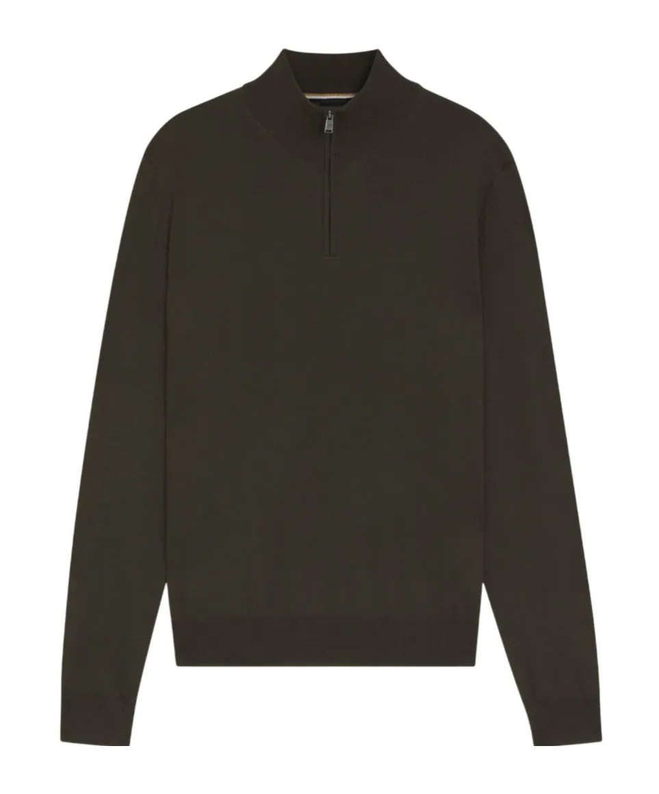 Ebenji Zip-Neck Wool Sweater
