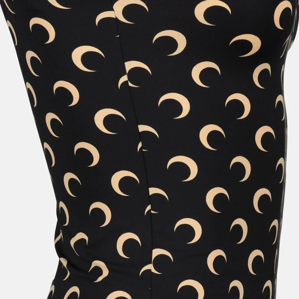 Marine Serre Crescent Moon Printed Strapless Top