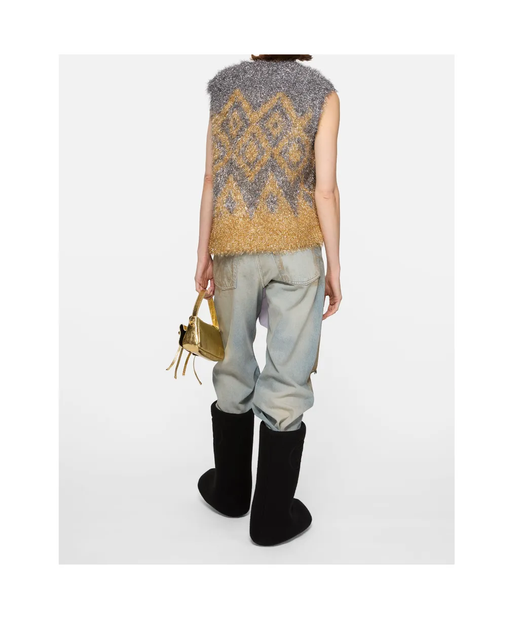 Geometric-Pattern Vest