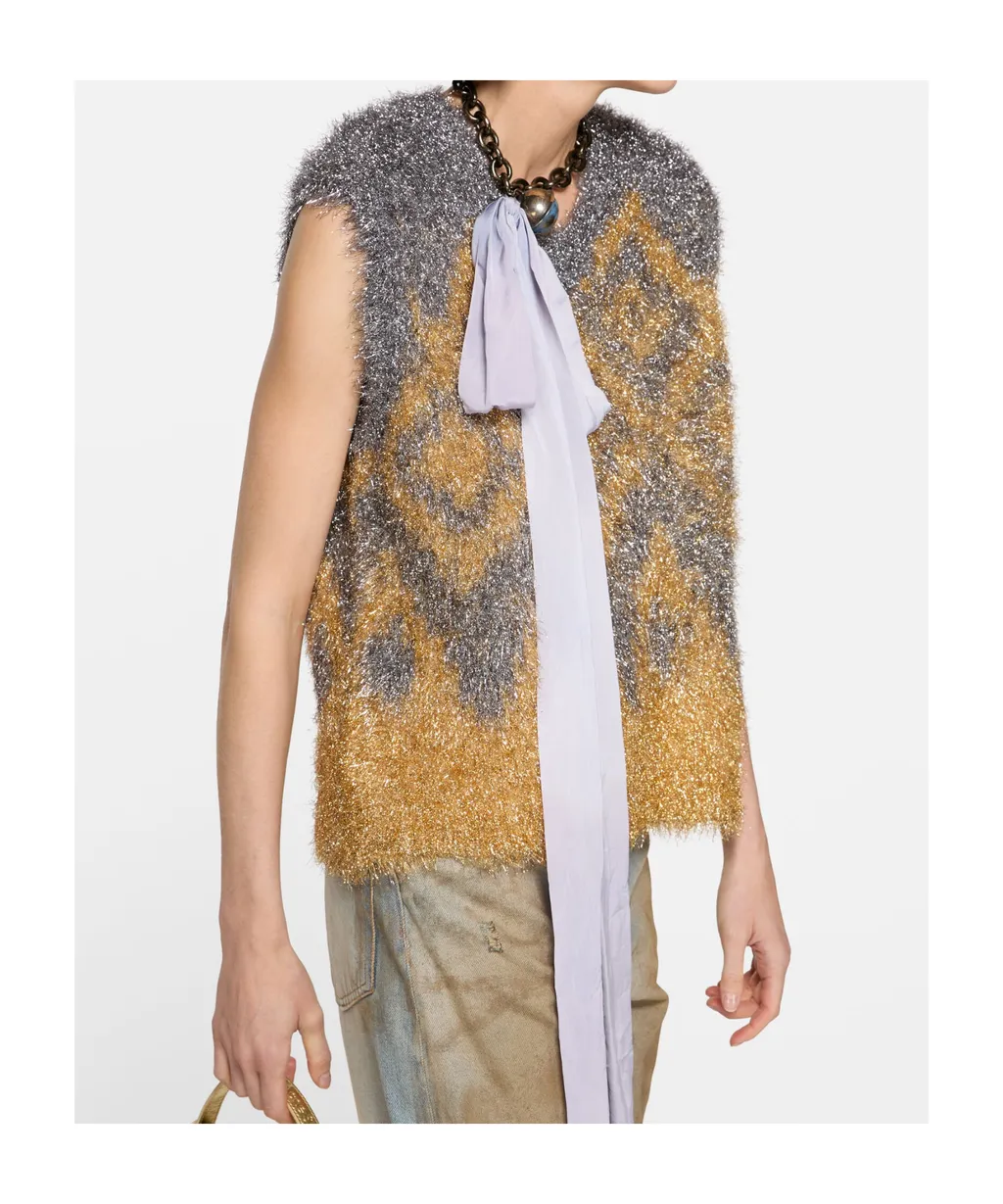 Geometric-Pattern Vest