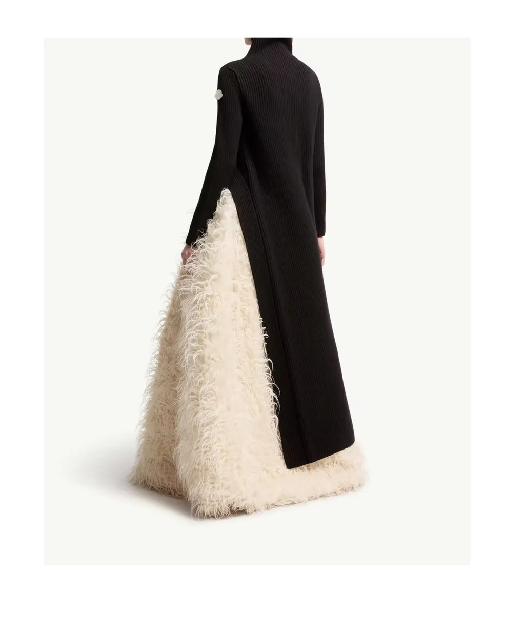 Moncler + Jil Sander Wool Turtleneck Dress