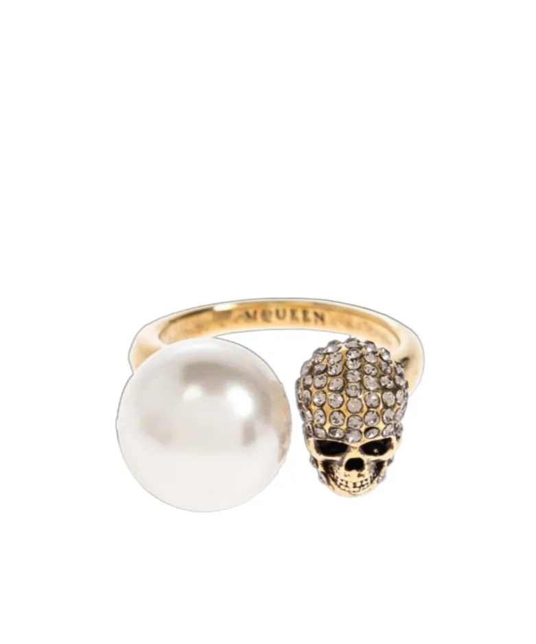 Alexander Mcqueen Skull Embellished Ring