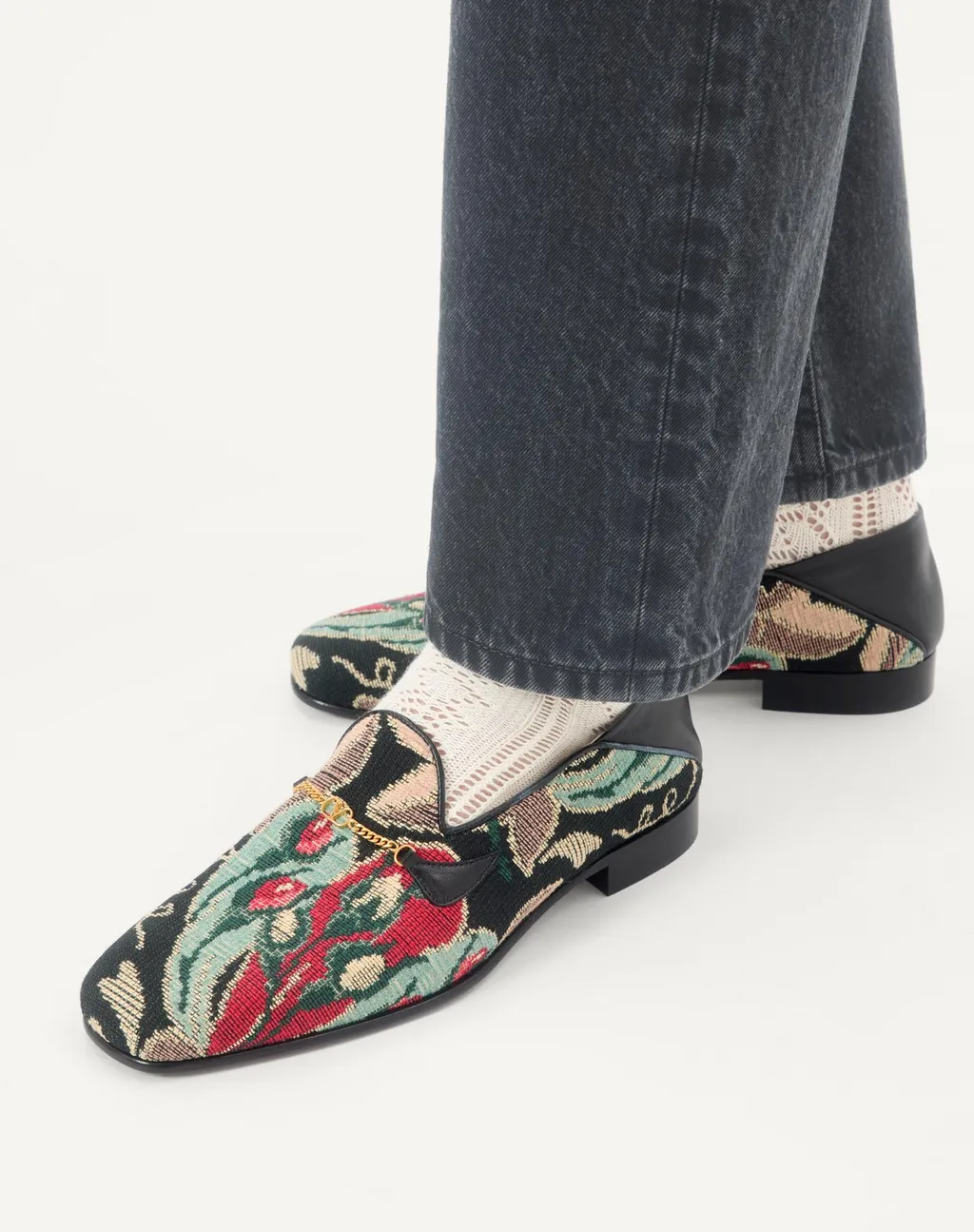 Jiggie Loafer In Gobelin Fabric