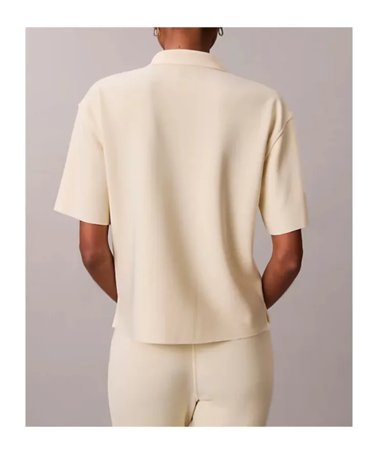 Calvin Klein Half Zip Polo T-Shirt