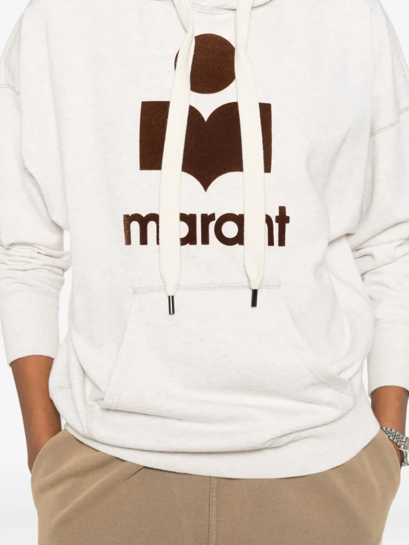 Isabel Marant ÉToile Mansel Logoo Printed Drawstring Hoodie