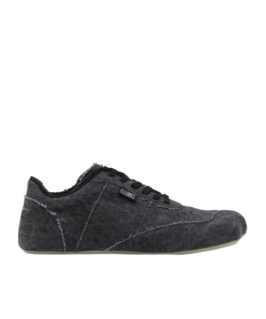 Mm6 Maison Margiela Frayed-Trim Lace-Up Sneakers