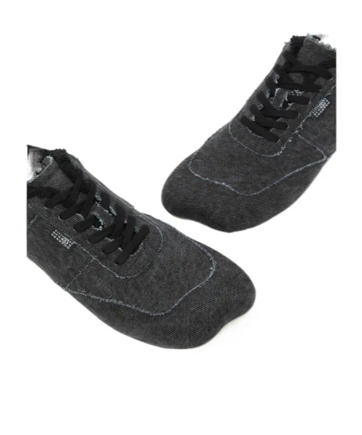 Mm6 Maison Margiela Frayed-Trim Lace-Up Sneakers