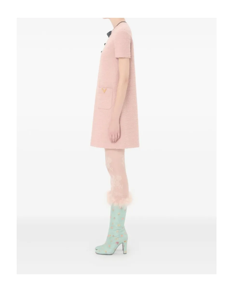 Bow-Detail Mini Dress