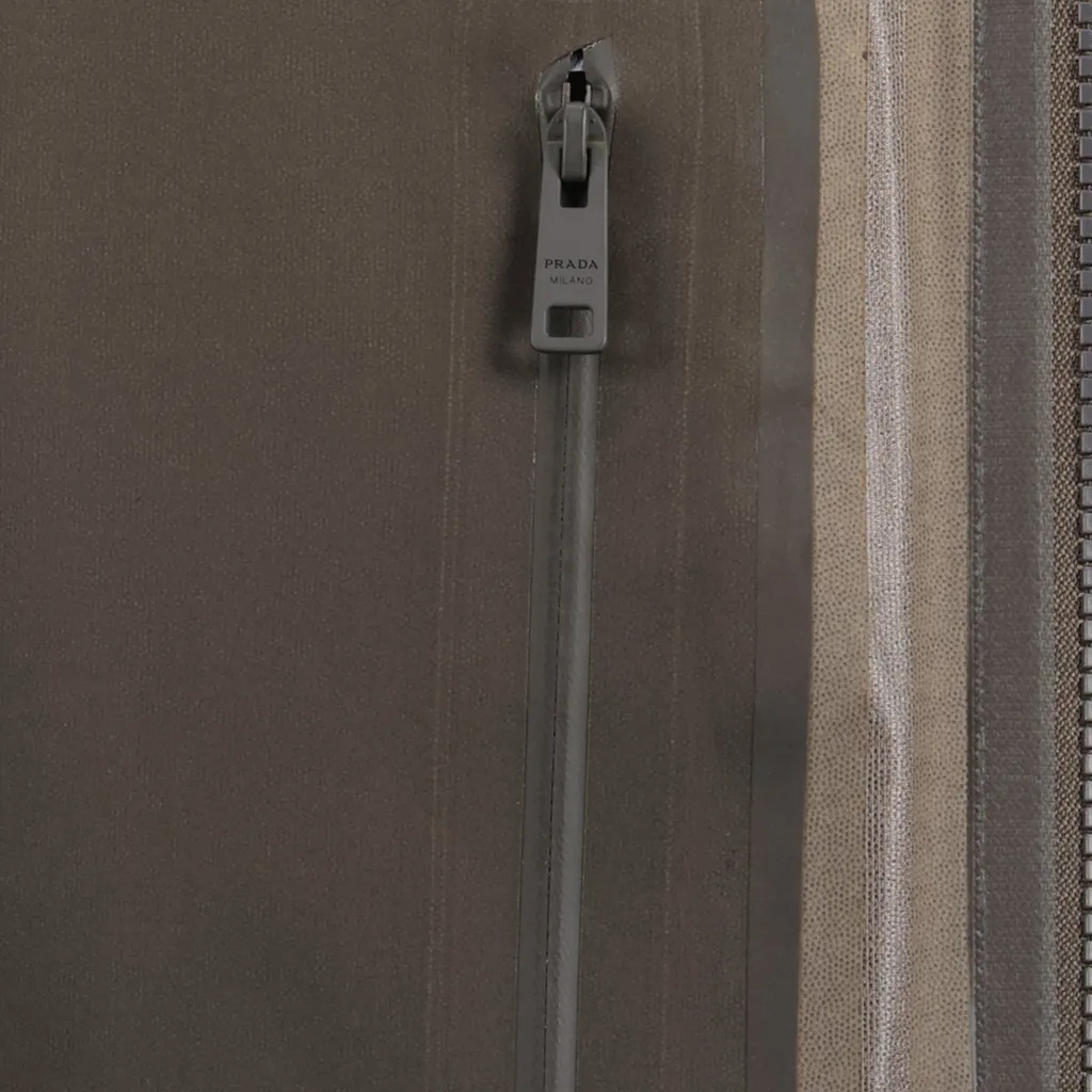 Prada Logo Tag Hooded Jacket