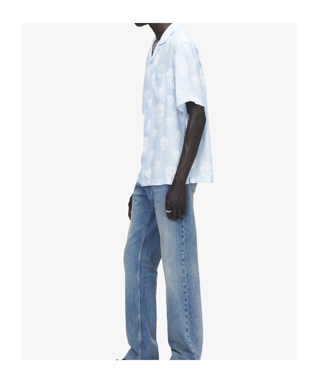 Alexander Mcqueen Skull Printed Hawaian Shirt