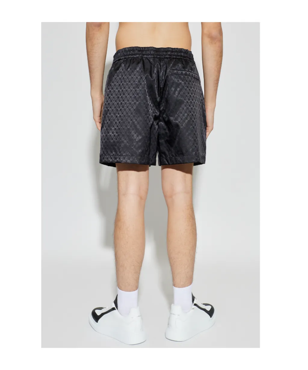 Alexander Mcqueen Skull Motif Elasticated Waist Shorts